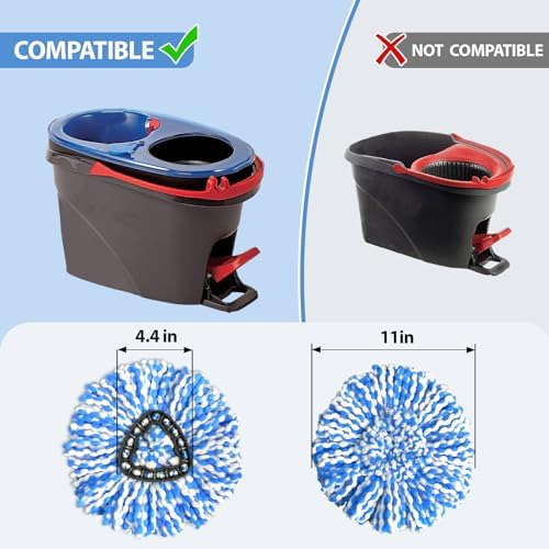 3 Heads + Base Spin Mop Replacement Head - Image 2