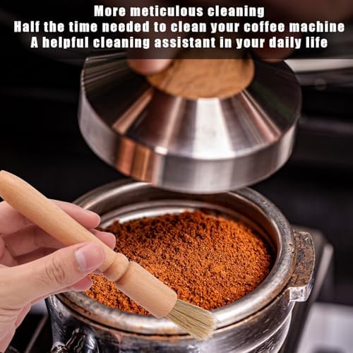 5pcs Coffee Machine Cleaning Brushes Set, Boar Bristle Espresso & Grinder - Image 5