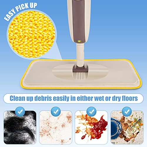 HOMTOYOU Reusable Mop Pads for Swiffer PowerMop: 6 Pack Microfiber Refills - Image 2