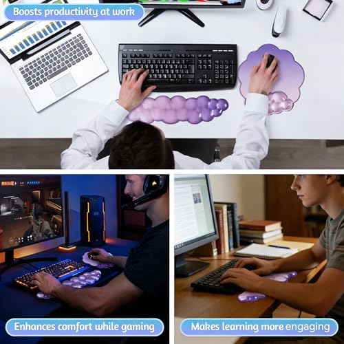 2 in 1 Gel Cloud Wrist Rest Set - Image 4