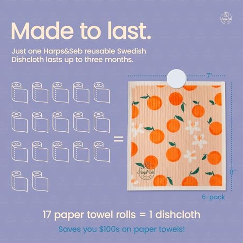 Harps&Seb Swedish Dishcloths for Kitchen Dishcloths - Image 6