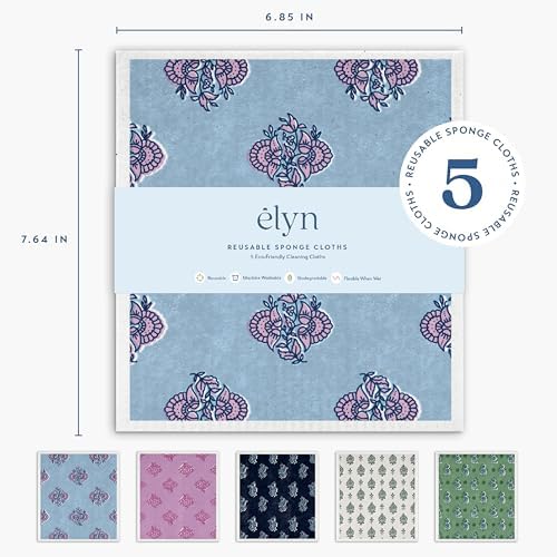 ELYN Swedish Dishcloths, Reusable & Washable Sponge Cloths, Absorbent Cleaning - Image 2