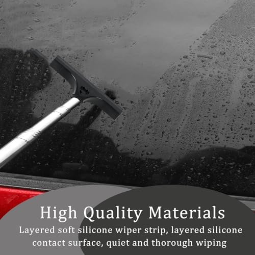 2 Pack Side Mirror Squeegee, Portable Car Cleaning Tool Car Rearview Mirror - Image 2