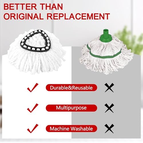 15-Pack Spin Mop Superior Replacement Heads – Compatible - Image 5