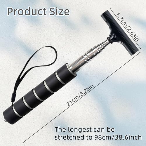 Side Mirror Squeegee, Retractable Car Rearview Mirror Wiper - Image 3