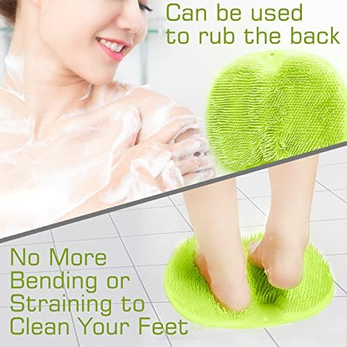 Shower Foot Scrubber Mat Back Washer Back Exfoliating Bath Wash Pad Wall - Image 3