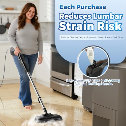 Fast Heating & Heavy Duty Detachable Steam Mop Cleaner - Image 3