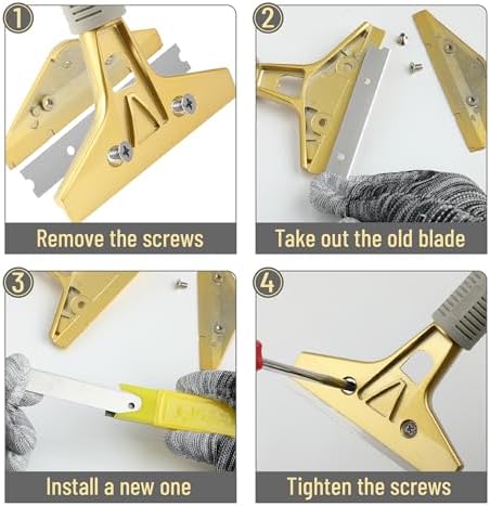 Bates- Razor Blade Scraper Tool, 4 Inch, Floor Razor Scraper Tool - Image 4