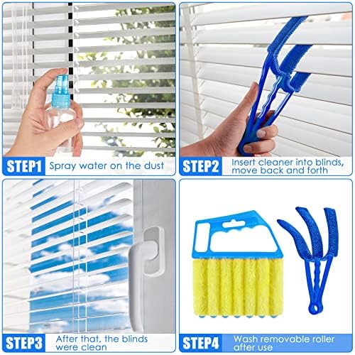 4 Pcs Window Blind Cleaner Tool, 7 Finger Blind - Image 5