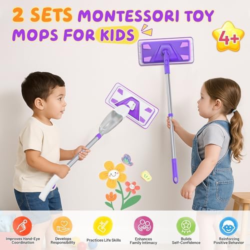 2 Set Toy Mop for Kids - Image 2
