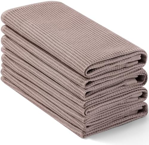 Homaxy 100% Cotton Waffle Weave Kitchen Towels, 4 Pack by Homaxy