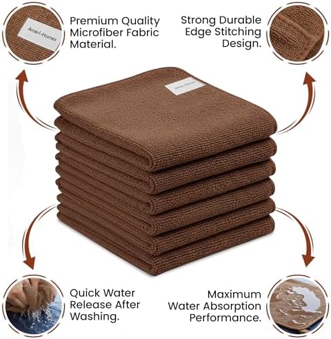 Ameri-Homes Microfiber Cleaning Cloths 12x12 Inch - Image 7