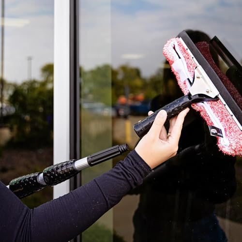 Libman 2-in-1 Window Washer & Squeegee – Premium Microfiber Glass Cleaner - Image 5
