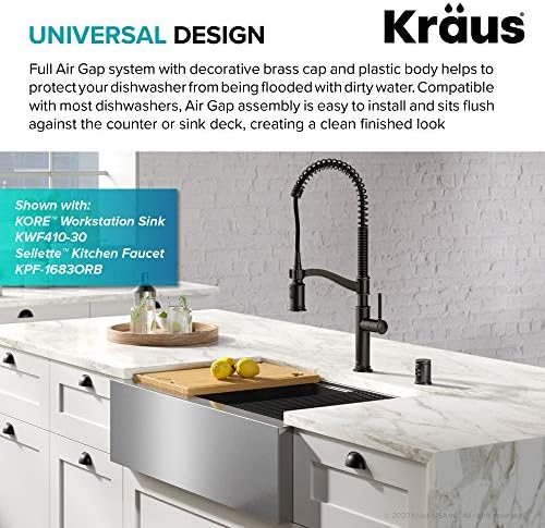 KRAUS Dishwasher Air Gap in Oil Rubbed Bronze - Image 2