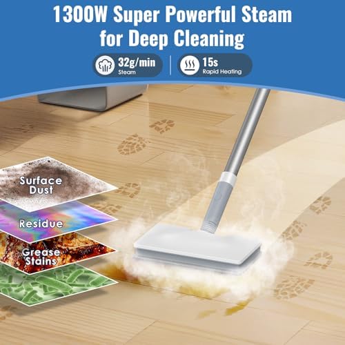 FEPPO Steam Mop & Detachable Handheld Steam Cleaner - Image 4