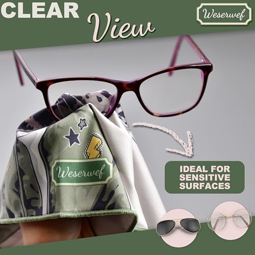 WESERWEF Design Microfiber Glasses Cleaning Cloth – Premium Cleaning Cloth - Image 6
