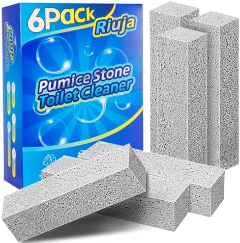 Riuja 6 Pack Pumice Stone Toilet Bowl Cleaner, Pumice Stone by Riuja