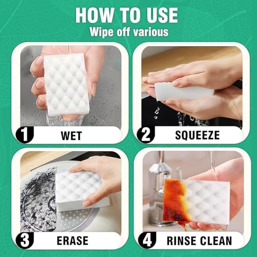 Magic Sponges Cleaning Eraser 20 Pack – 2X Compressed Melamine Sponge, Heavy - Image 5
