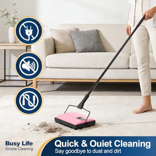 Yocada Manual Carpet Sweeper Cleaner Household Sweeper - Image 5