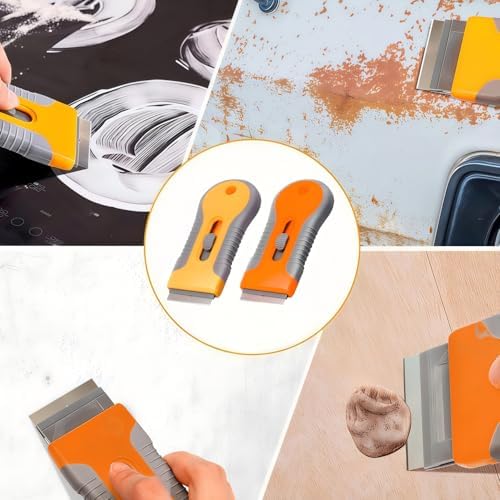 8 Pack Razor Blade Scraper, Retractable Razor Blade Scraper Tool - Image 7