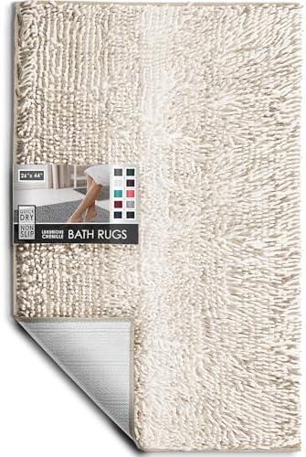 Hearth & Harbor Bathroom Rugs, Chenille Bath Mat by HearthHarbor