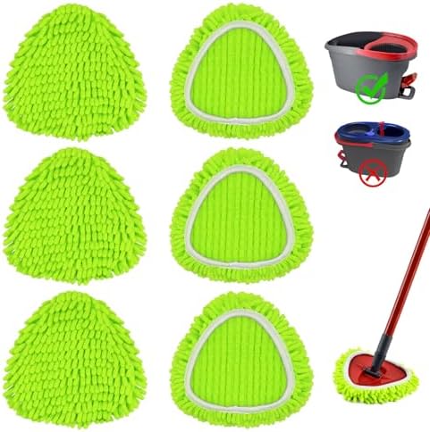 6 Pack Mop Head Replacement Compatiable by GFRED