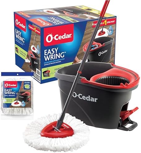 O-Cedar Easywring Microfiber Spin Mop & Bucket Floor Cleaning System by Unknown