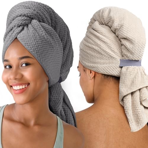 Umisleep Extra Large Microfiber Hair Towel, Ultra Absorbent by Umisleep