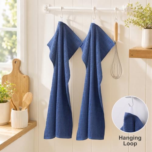 Kitinjoy Premium Cotton Check Kitchen Towels 8 Pack - Image 5