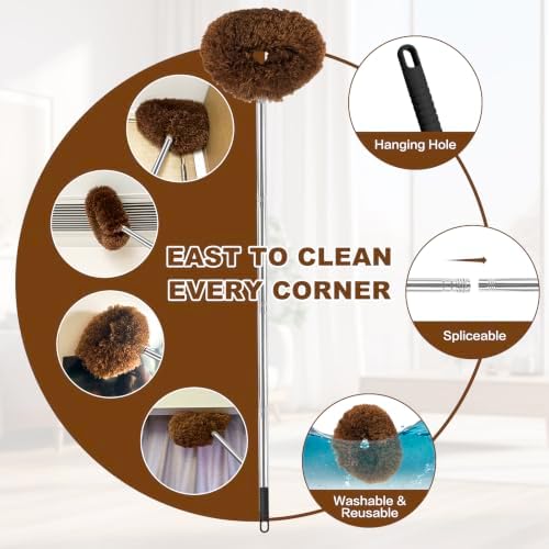 Ceiling Fan Cleaner Duster Reusable Microfiber Ceiling Fan Blade Cleaner - Image 3