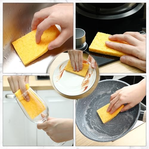 Zhengmy 100 Pcs Sponges Bulk Sponges Kitchen Compressed Sponge - Image 5