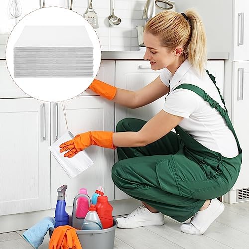 Tranqun 100 Pcs Disposable Microfiber Cleaning Cloth Bulk, Lint Free Cloth - Image 6