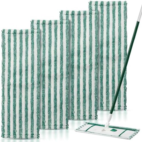 4 Pcs Microfiber Mop Pads Refills by KTNAid