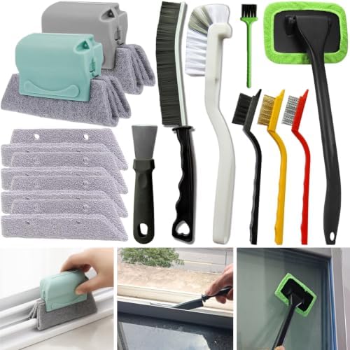 21Pcs Window Gap Crevice Cleaning Tools, Small Cleaning Brush by CRAFNEW