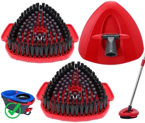 RinseClean Spin Mop Scrubber Replacement Scrub Brush Head Compatible by Unknown