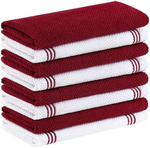 Homaxy Dual Design Cotton Kitchen Towels by Homaxy