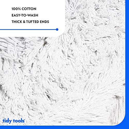 60 Inch Commercial Dust Mop Replacement Head – Reusable Cotton Dust Mop Refill - Image 2