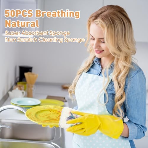 Maxdot 50 Counts Compressed Cellulose Sponges Bulk Fruits Style Natural Kitchen - Image 6