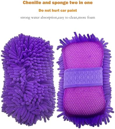 Scratch Free Chenille Microfiber Wash Mitt Car Wash Sponge - Image 5