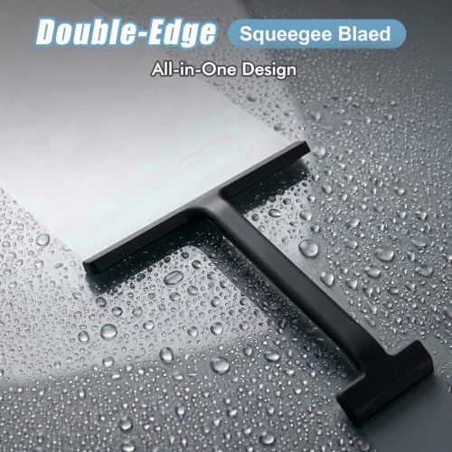 Shower Squeegee for Glass Doors, 8.6-Inch Silicone - Image 2