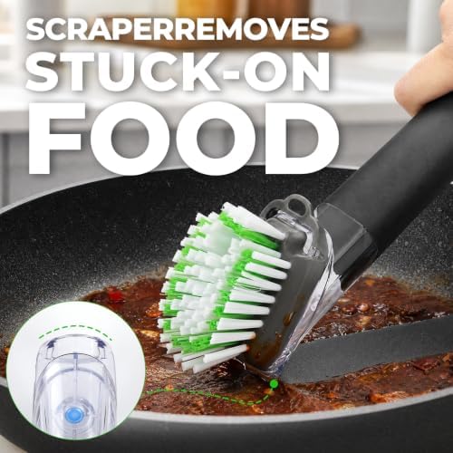 Pot and Pan Cleaning Brush, Heavy Duty Dish Brush - Image 4