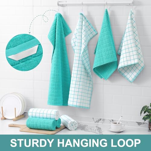 Homaxy Large Premium Cotton Kitchen Towels 16"x 28", 12 Pack - Image 6
