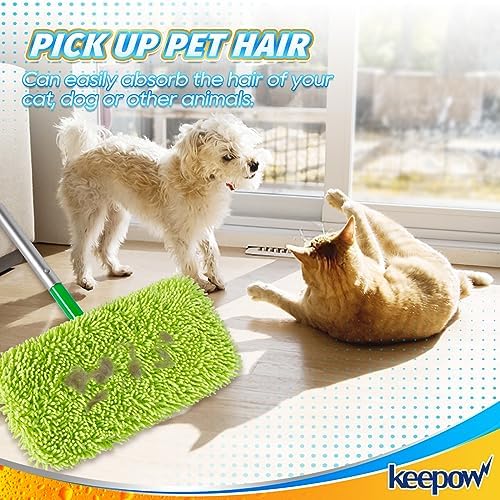 KEEPOW Reusable Microfiber Mop Pads Compatible - Image 4