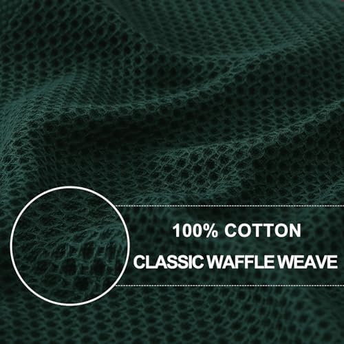 Homaxy 100% Cotton Waffle Weave Kitchen Dish Towels 9-Pack - Image 2
