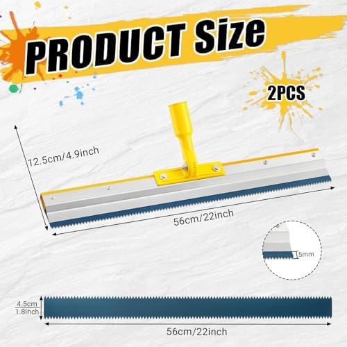 2 Pack 22" Notched Squeegee for Epoxy - Image 2