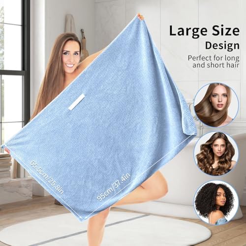 my novel things Large Microfiber Hair Towel - Image 3