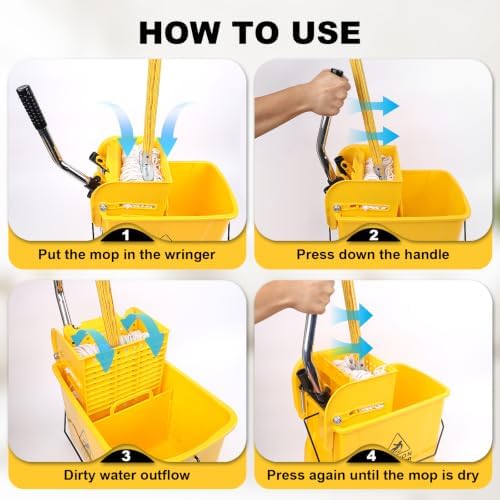 21 Quart Compact Mop Bucket - Image 5