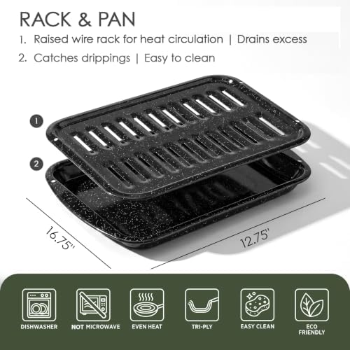 Broiler Pan & Roasting Rack Set - Image 4