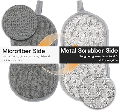 Multi-Purpose Dish Sponges Kitchen, Dual-Sided Non Scratch Scrub Sponges - Image 3