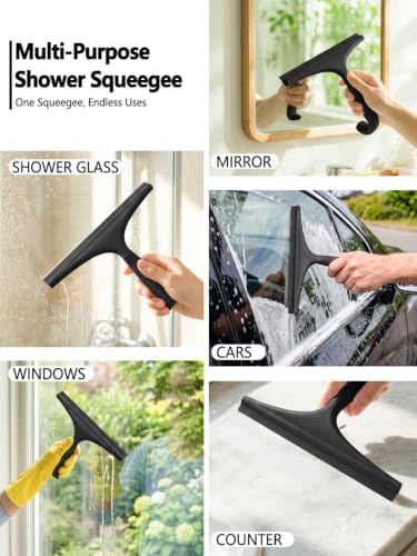 Shower Squeegee for Shower Glass Doors, 10 Inch - Image 6